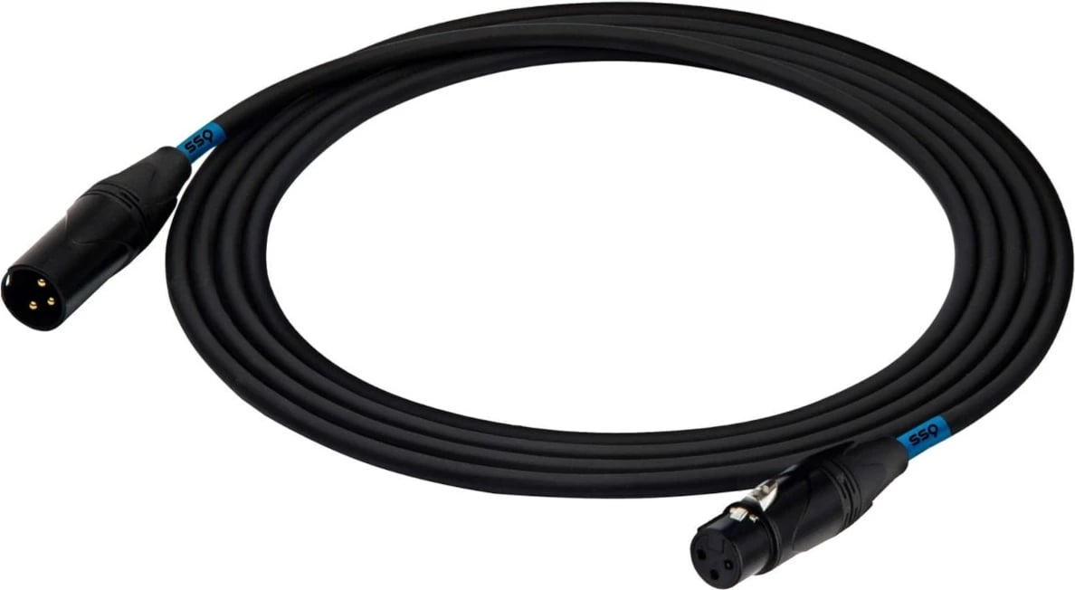 Kabllo audio SSQ XX1,  XLR-XLR, 1m, e zezë 