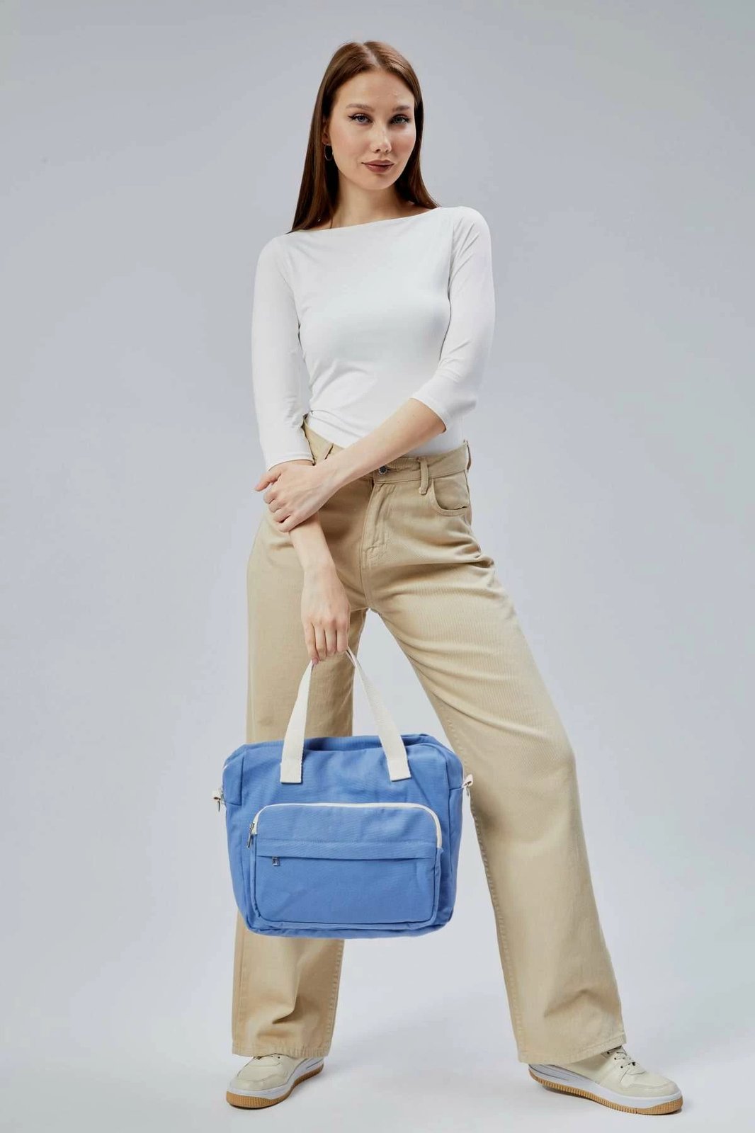 Çantë tote ngjyrë kaltër, Zoozie Bags, 2388