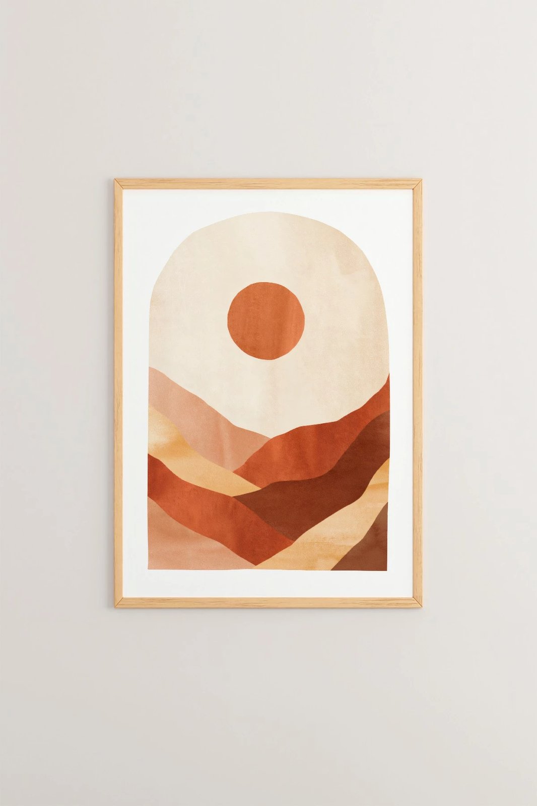 Pikturë dekorative me kornizë, shumëngjyrëshe, Wallity, Tekhamcerceve113, 33x48cm