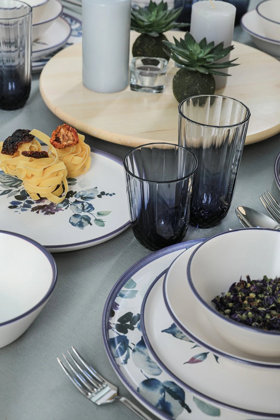 Set enësh për drekë prej qeramike, 24 copë, Hermia Concept, X0001414200000000000000000