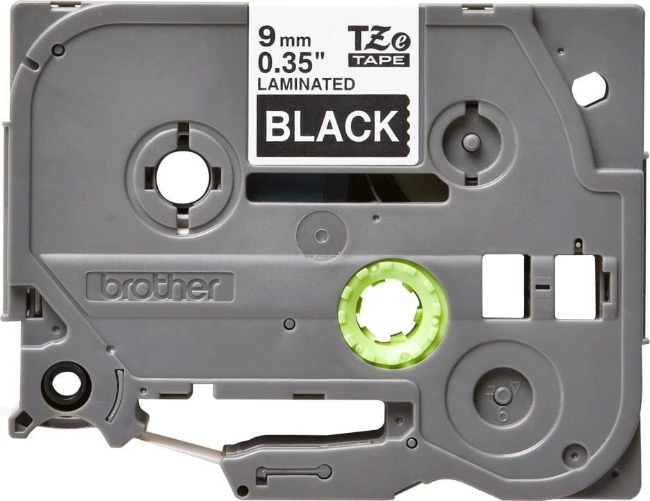 Kasetë etiketimi Brother TZE-325, 9mm, e zezë