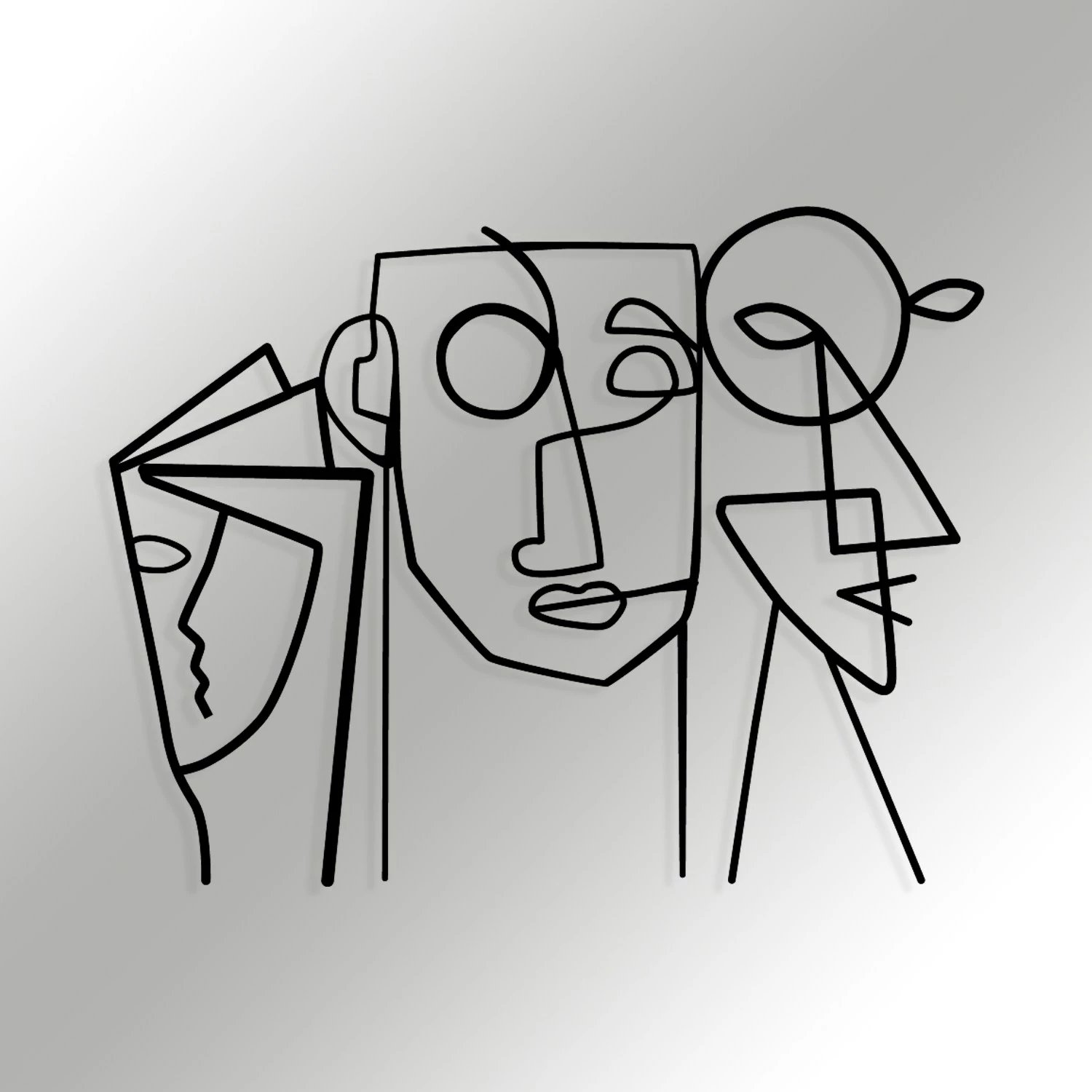 Aksesor dekorativ metalik për mur, Wallity, Aeimnestus