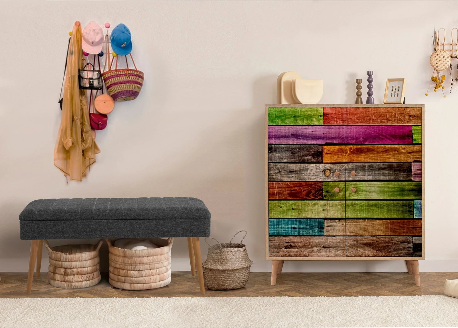 Set mobiljesh për korridor, Sonomo & antracit, Skye Decor, 726-1053