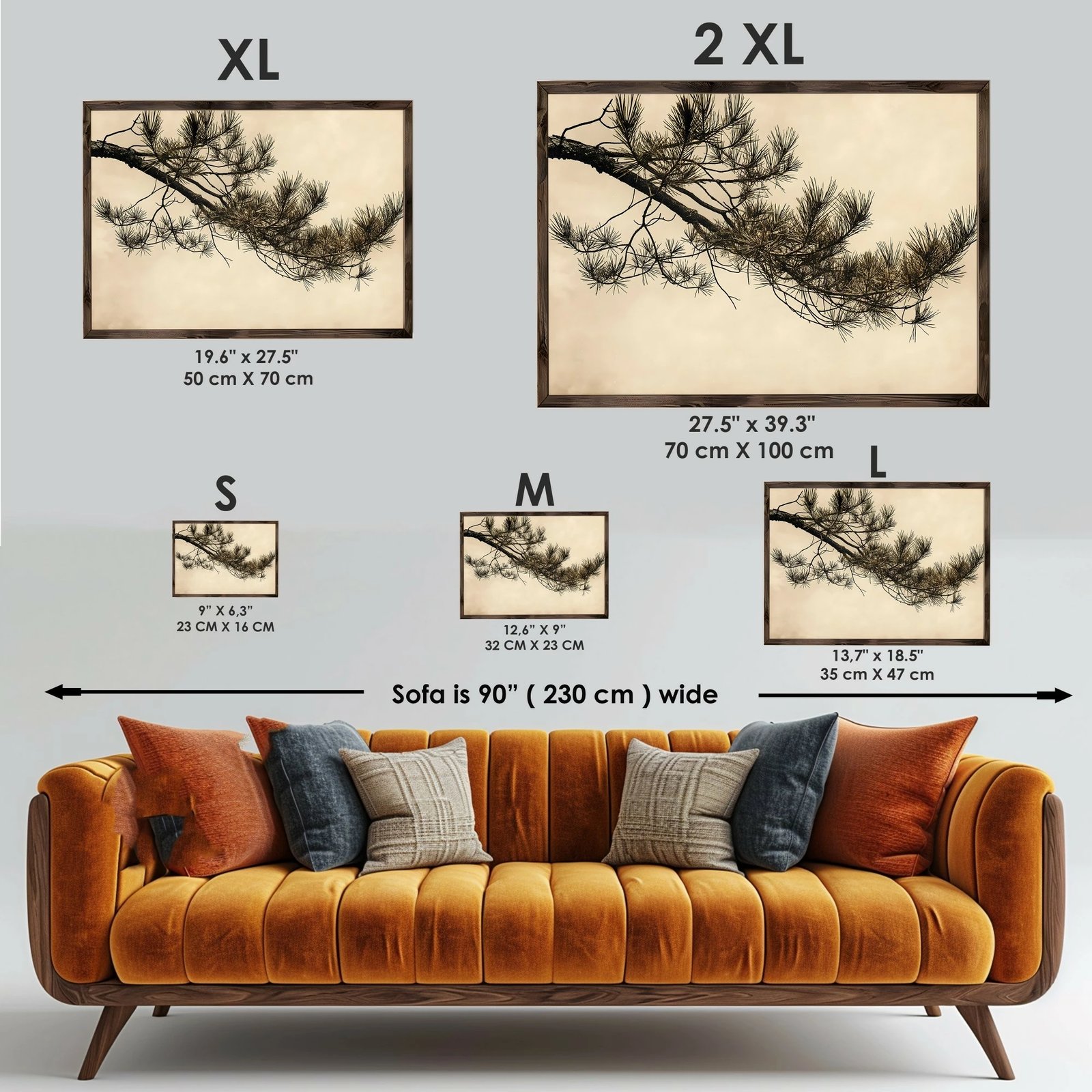 Pikturë dekorative me kornizë MDF, shumëngjyrëshe, Wallity GE255-L