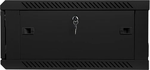 Kasë rrjeti Lanberg WF01-6604-10B, 19" 4U, montim në mur, xham, e zezë