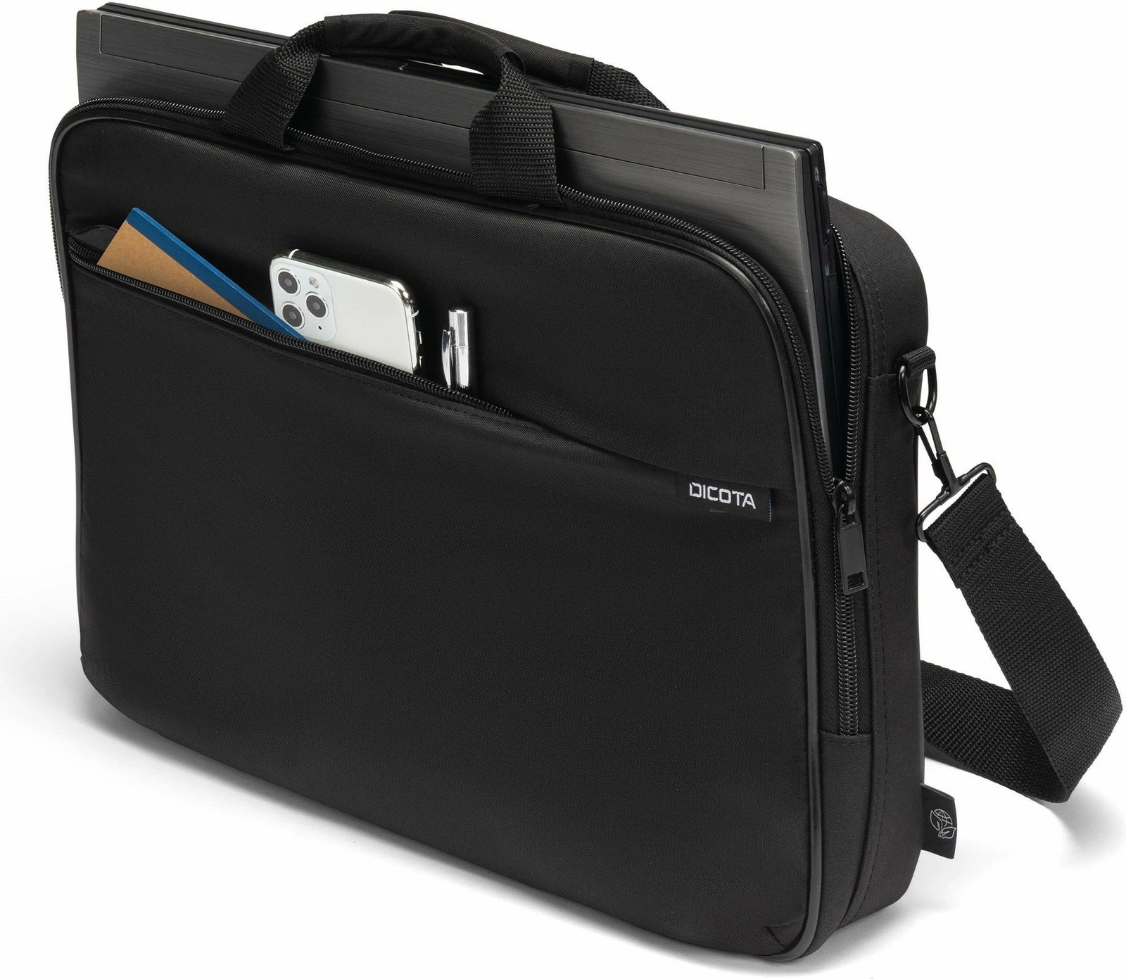 Çantë DICOTA D32093-RPET, 14.1", rrip shpatullash, e zezë