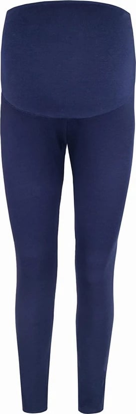 Leggins shtatzënie bel i lartë, milk & love, gjatësi e plotë, pambuk 92% + elastan 8%, madhësia S, blu