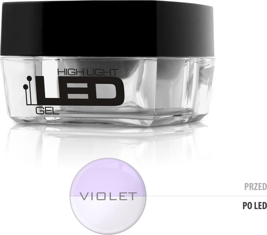 Xhel ndërtues për thonj Silcare High Light Led Gel Violet 15g