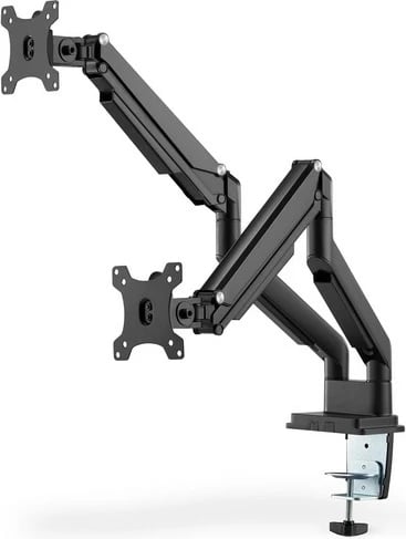 Krah tavoline për dy monitorë Digitus DA-90395, 15-32", i zi mat Krah tavoline për dy monitorë Digitus DA-90395, 15-32", i zi mat