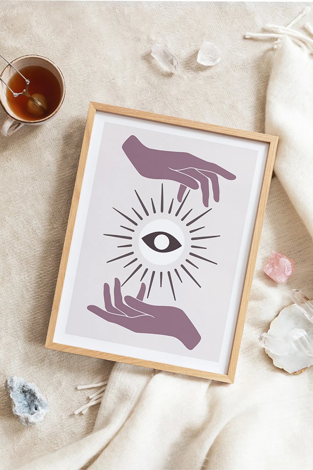 Pikturë dekorative me kornizë, Wallity, Tekhamcerceve139, shumëngjyrëshe, 33x48cm