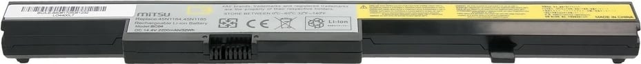 Bateri laptopi Mitsu BC/LE-B40 për Lenovo B40, B50, 2200 mAh, 14.4-14.8V, 4 qeliza