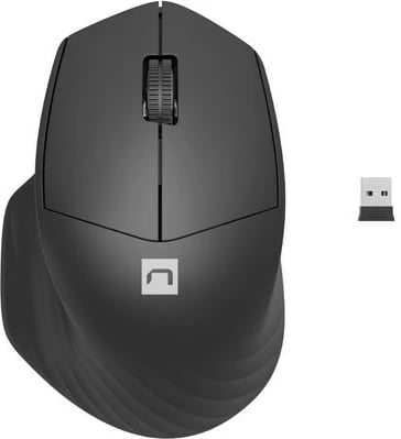 Maus wireless Natec Siskin 2, 1600 DPI, Bluetooth 5.0 + 2.4 GHz, i zi
