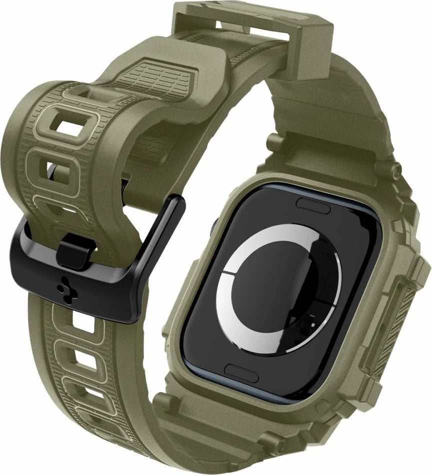 Rrip Spigen Rugged Armor Pro për Apple Watch 10, 46MM, i gjelbër