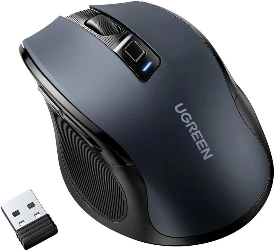Maus UGREEN MU006 pa tela, USB 2.4GHz / Bluetooth 5.0, 4000 DPI, Zi