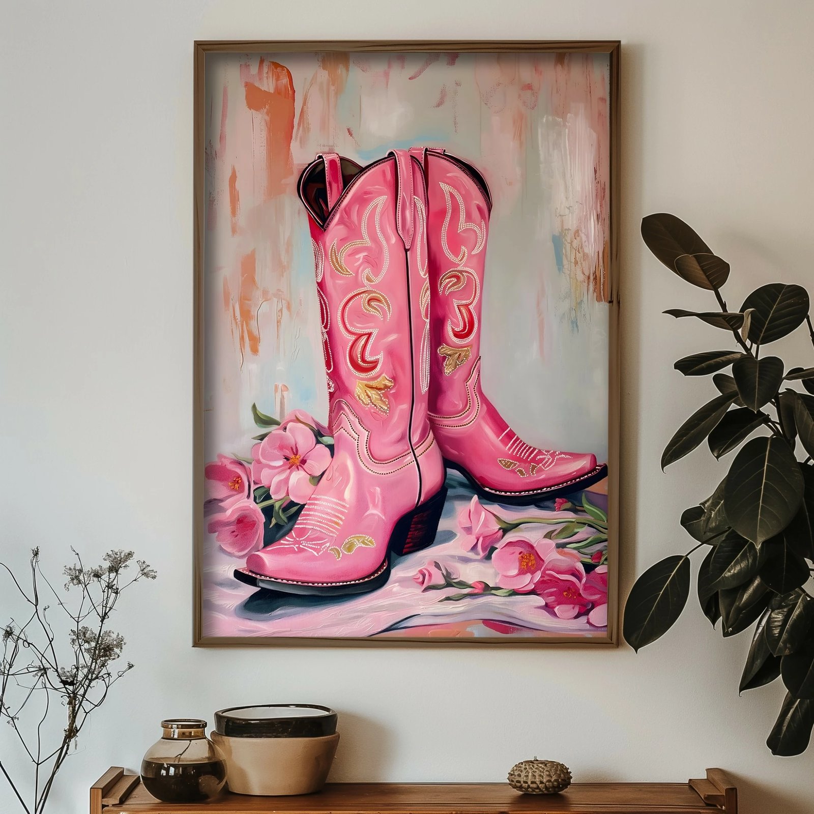 Pikturë dekorative me kornizë, MDF, Wallity, GE083-L