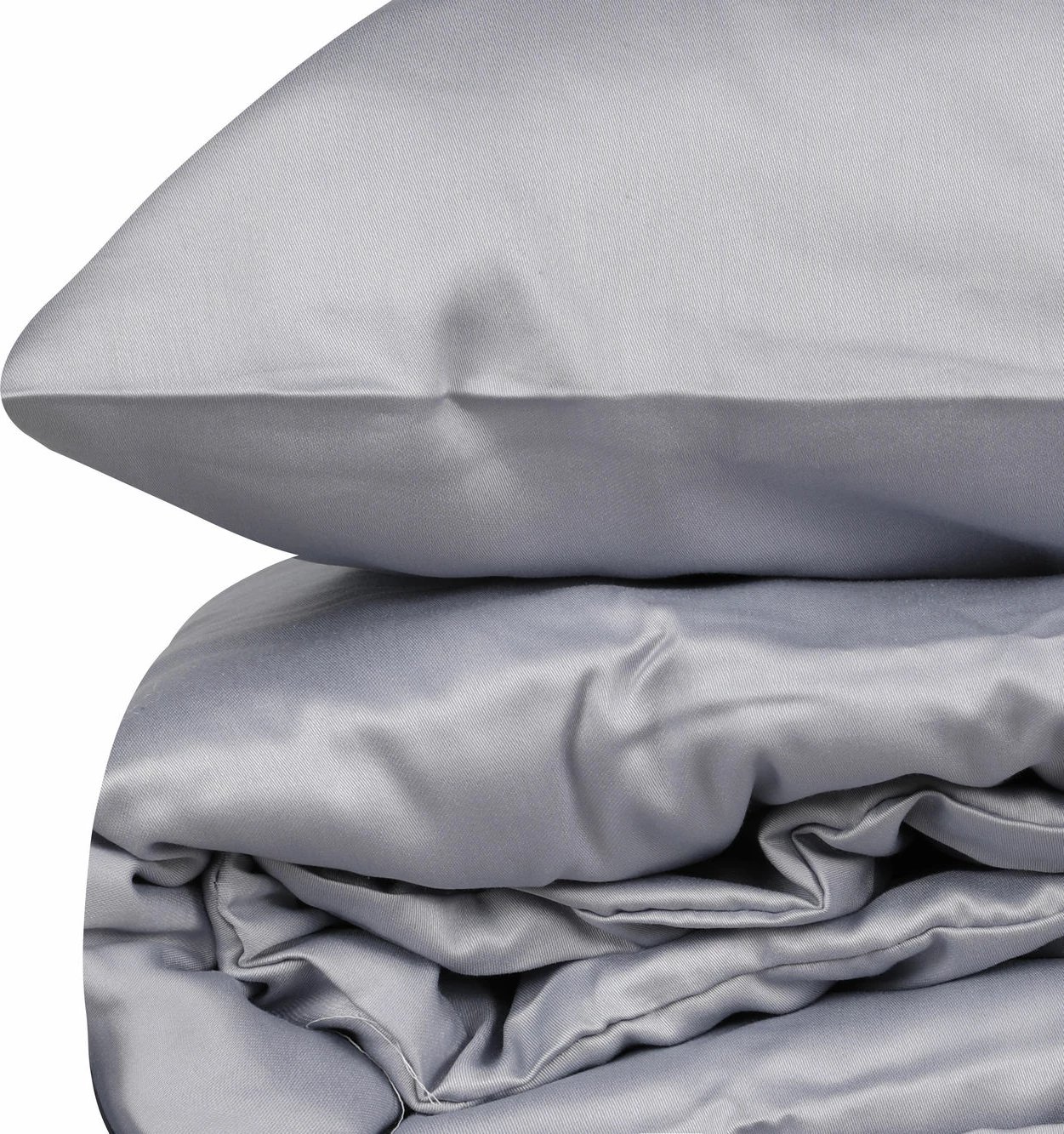 Set mbulesë për jorgan king satin, ngjyrë gri, L'essentiel, Elegant