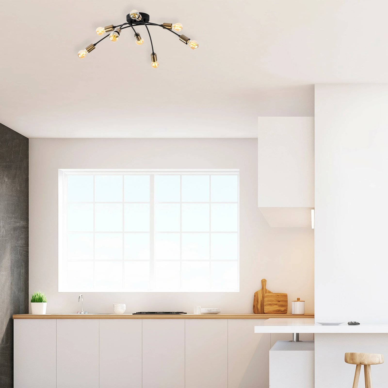 Llambadar Opviq, Banana - 1151, ngjyrë e zezë, vintage