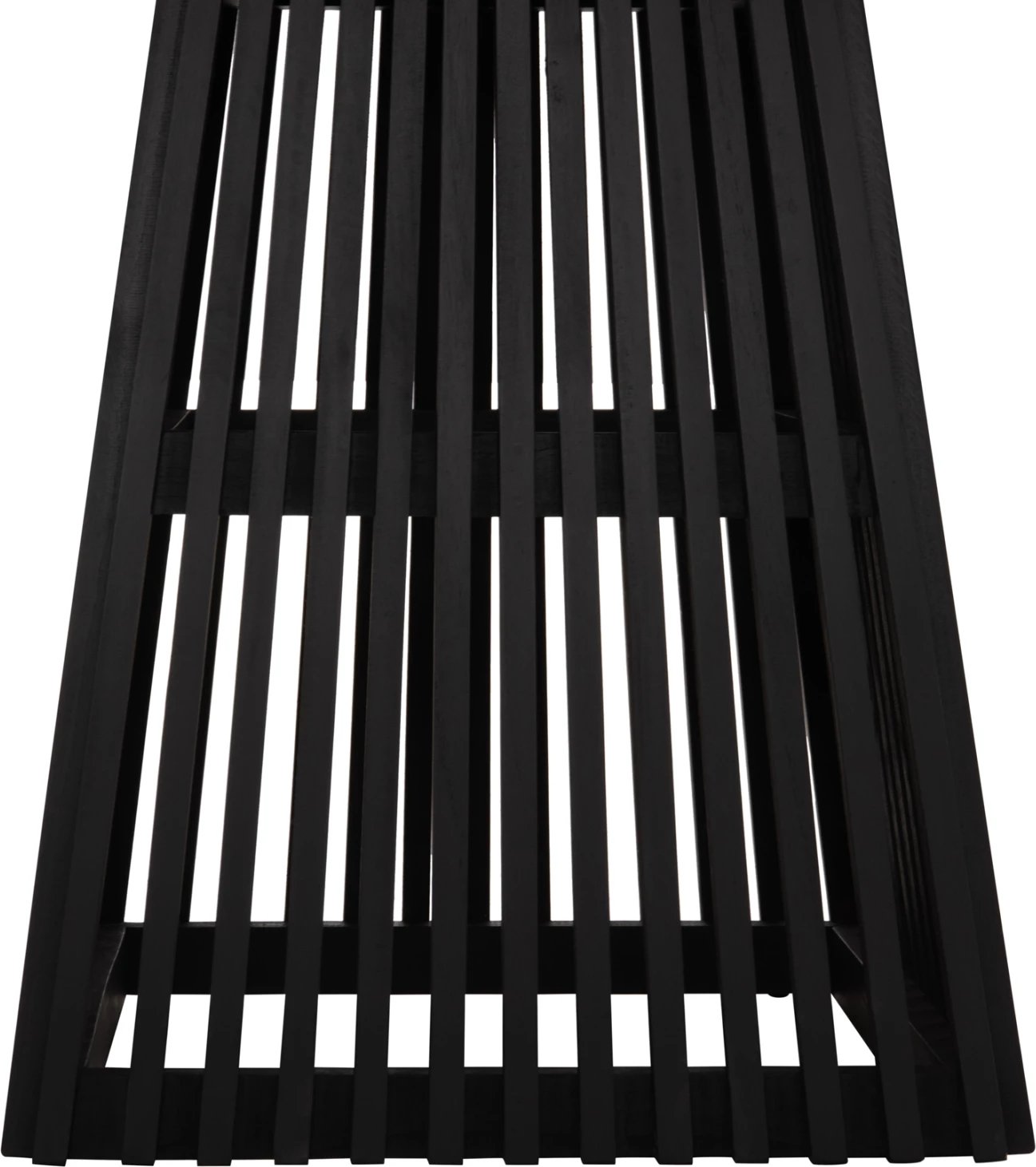 Tavolinë katrore ngrënieje FRANTZ, dru mindi, e zezë, 80x80x78cm