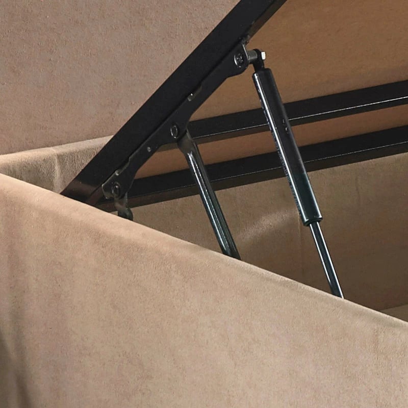 Baze dyshe krevati, ngjyrë kafe e çelët, Skye Decor Ela Double, 160x200