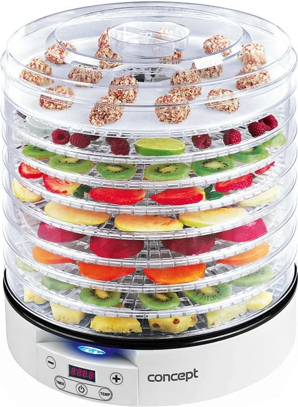 Dehidratues ushqimi Concept SO2020, 11 sita, 500 W, Transparent/Bardhë