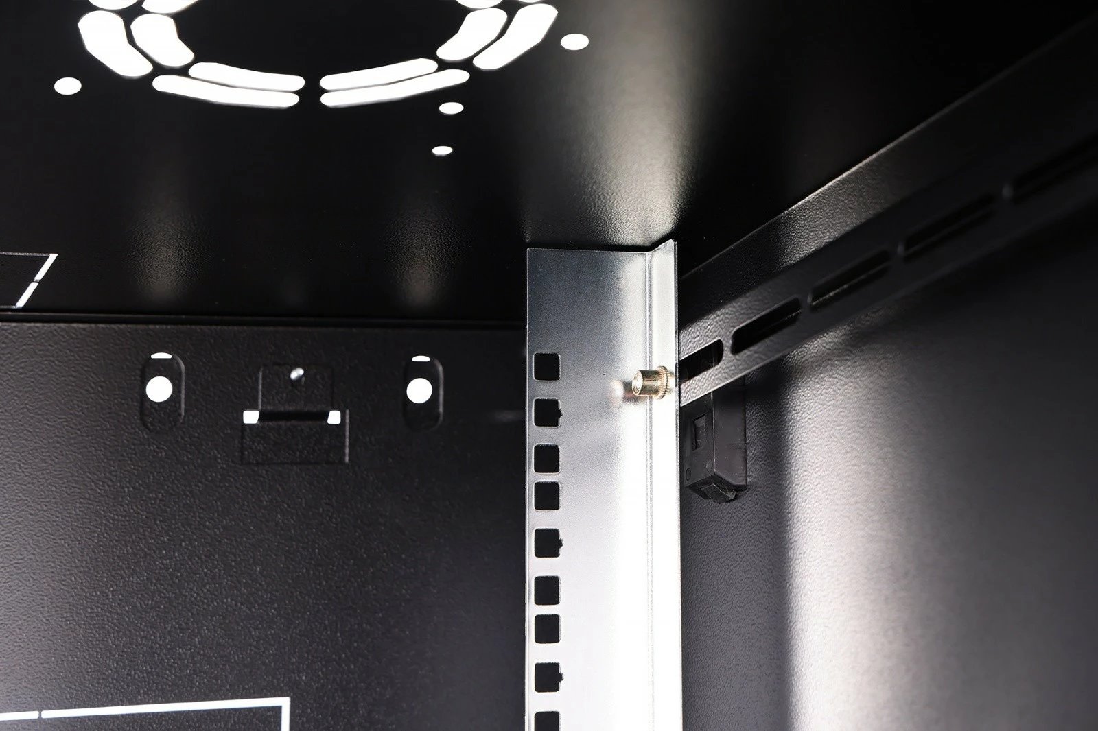 Kabinë rrjeti murale 19" 7U, Digitus DN-37103, 385x600x600mm, 4 shina të rregullueshme, derë xhami, IP20, 60kg, e zezë, e pamontuar