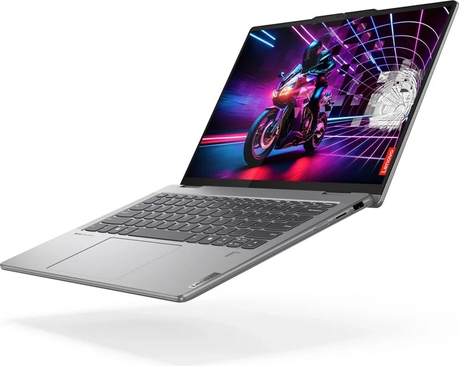 Laptop Lenovo 7 2-in-1, AMD Ryzen 5 8640HS, 14" Touch, 16 GB RAM, 1 TB SSD, Arctic Grey me çantë shpine