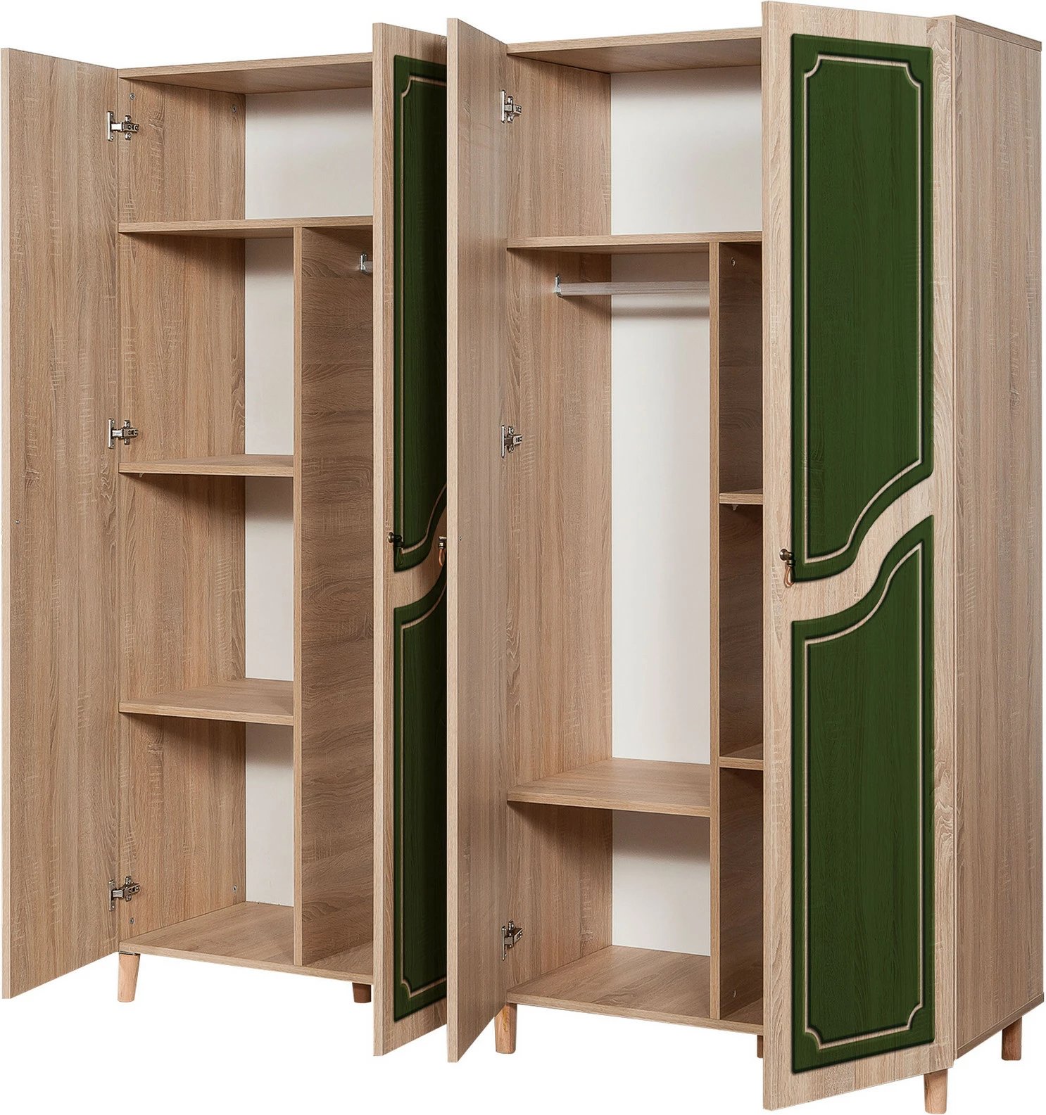 Dollap Skye Decor, İmaj-623, ngjyrë lisi Sonoma, shumë rafte