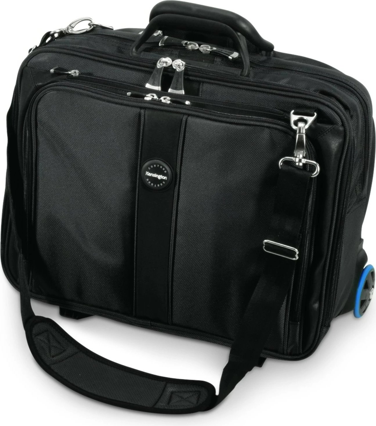 Çantë laptopi Kensington Contour 17 inç, me rrota, e zezë