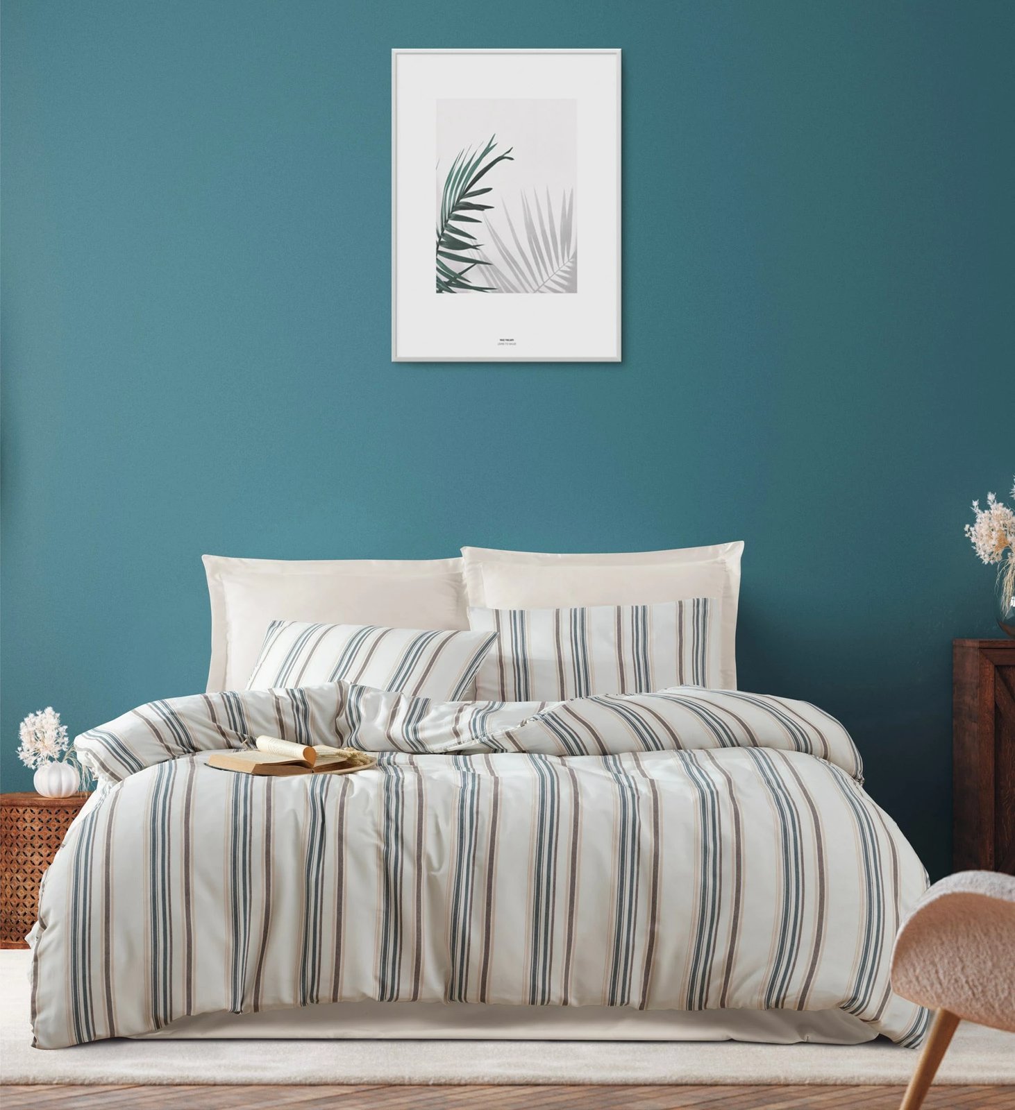 Set mbulesë për jorgan Super King, krem, L'essentiel, Nairobi Set mbulesë për jorgan Super King, krem, L'essentiel, Nairobi