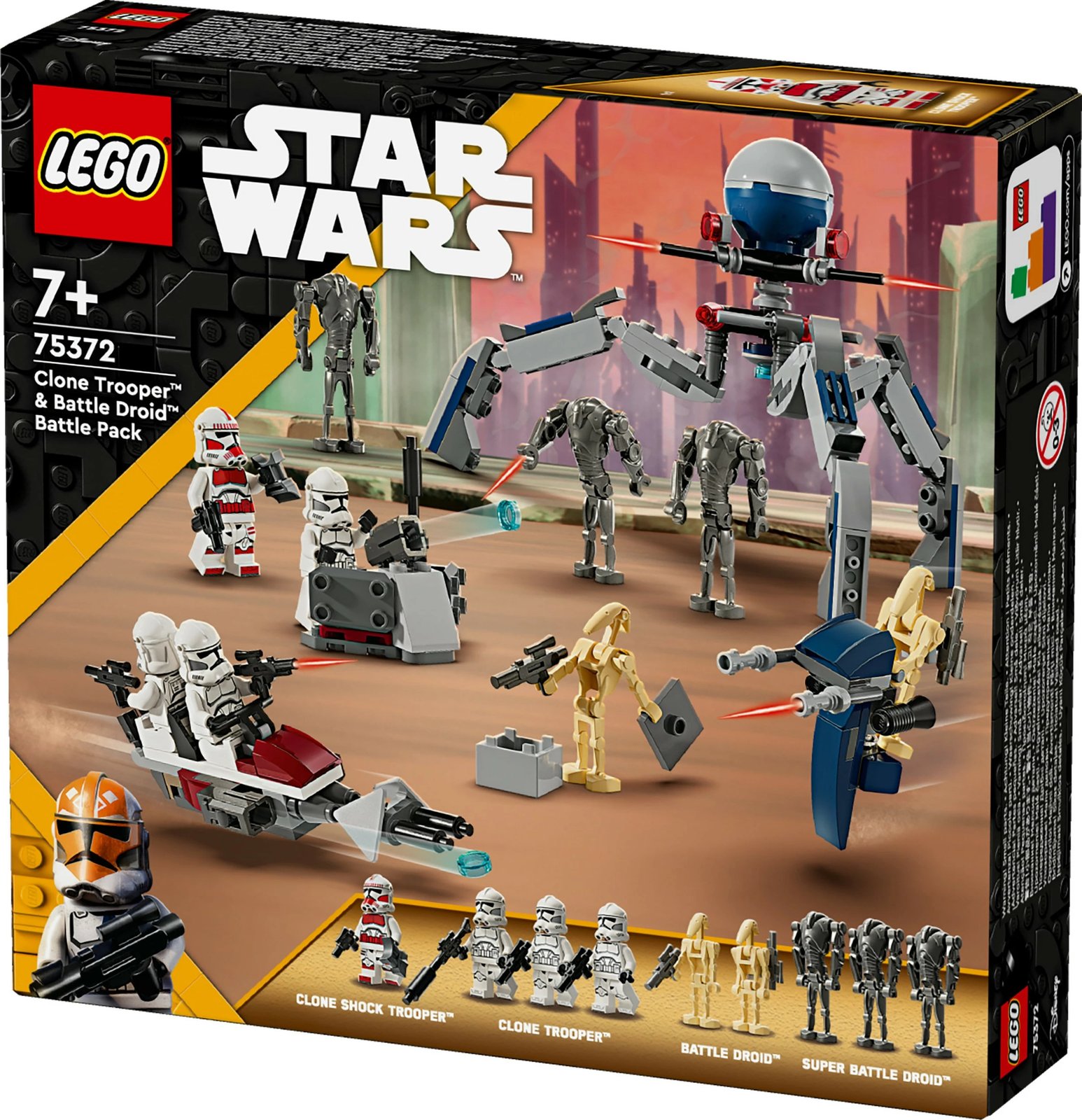 Set ndërtimi LEGO Clone Trooper & Battle Droid, 215 pjesë, plastikë, shumëngjyrësh