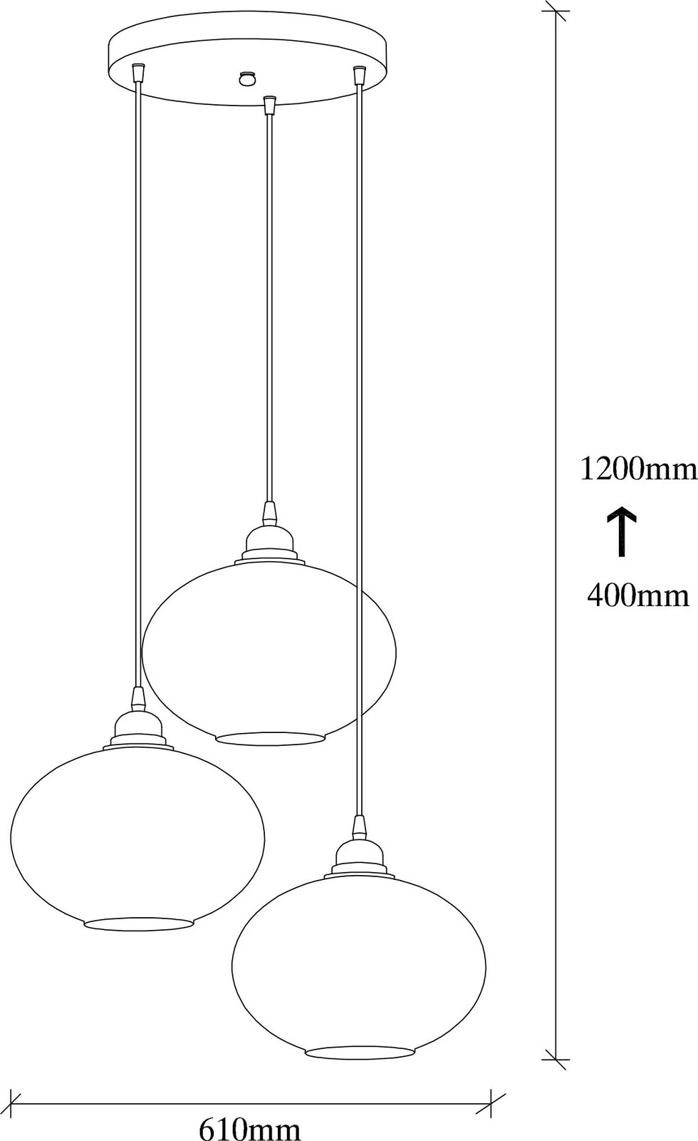 Llambë tavani Opviq, xham fume, 051