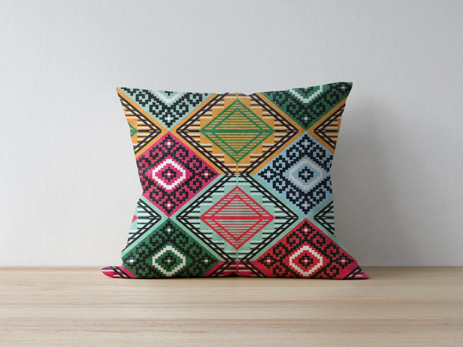 Jastëk dekorativ Aberto Design, a1018, shumëngjyrësh, 43x43cm