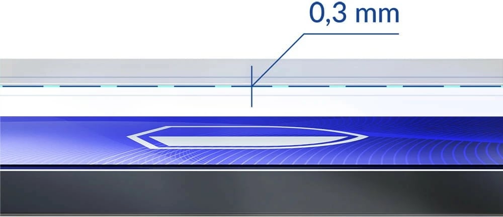 Xham mbrojtës hibrid FlexibleGlass për iPhone 15 Plus 6.7, 3MK, Transparent