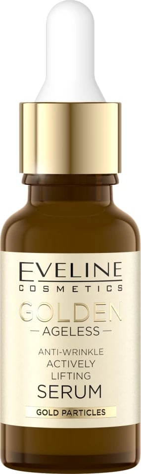 Serum për fytyrë anti-rrudha Eveline Cosmetics Golden Ageless Anti-Wrinkle Active Lifting për femra, 18ml