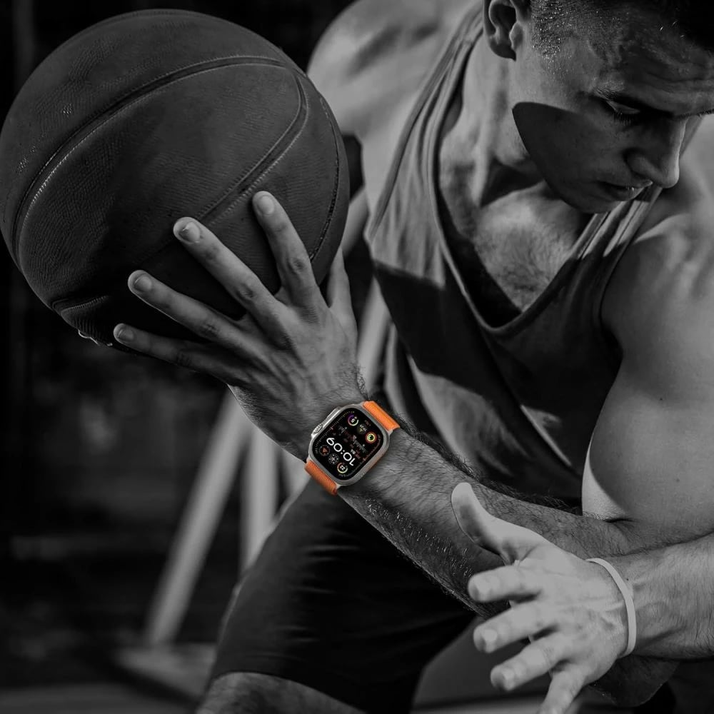 Rrip najloni për Apple Watch Tech-Protect Nylon Clasp, portokalli