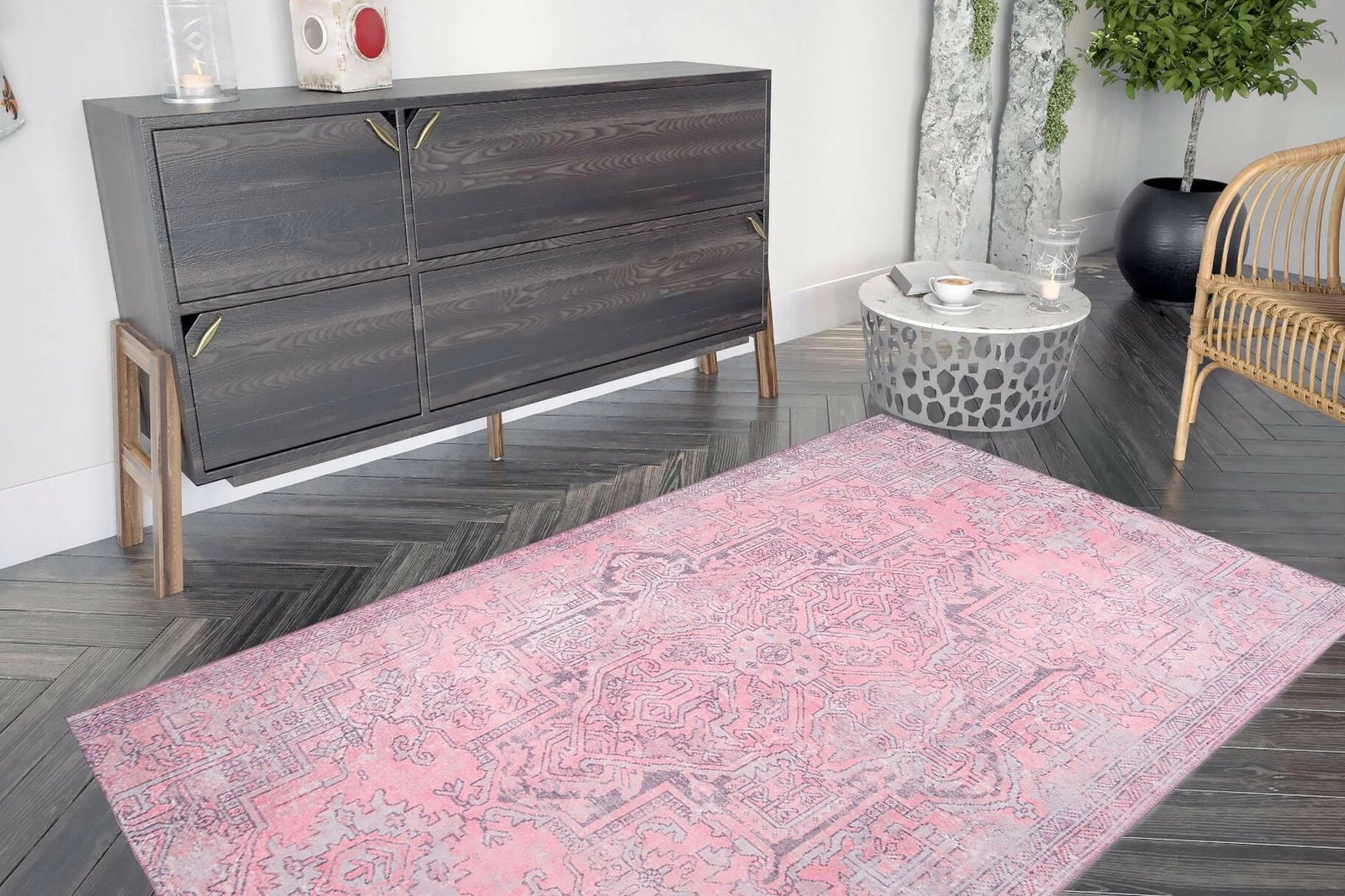 Qilim (210 x 310), Conceptum Hypnose, Blues Chenille - rozë AL 271