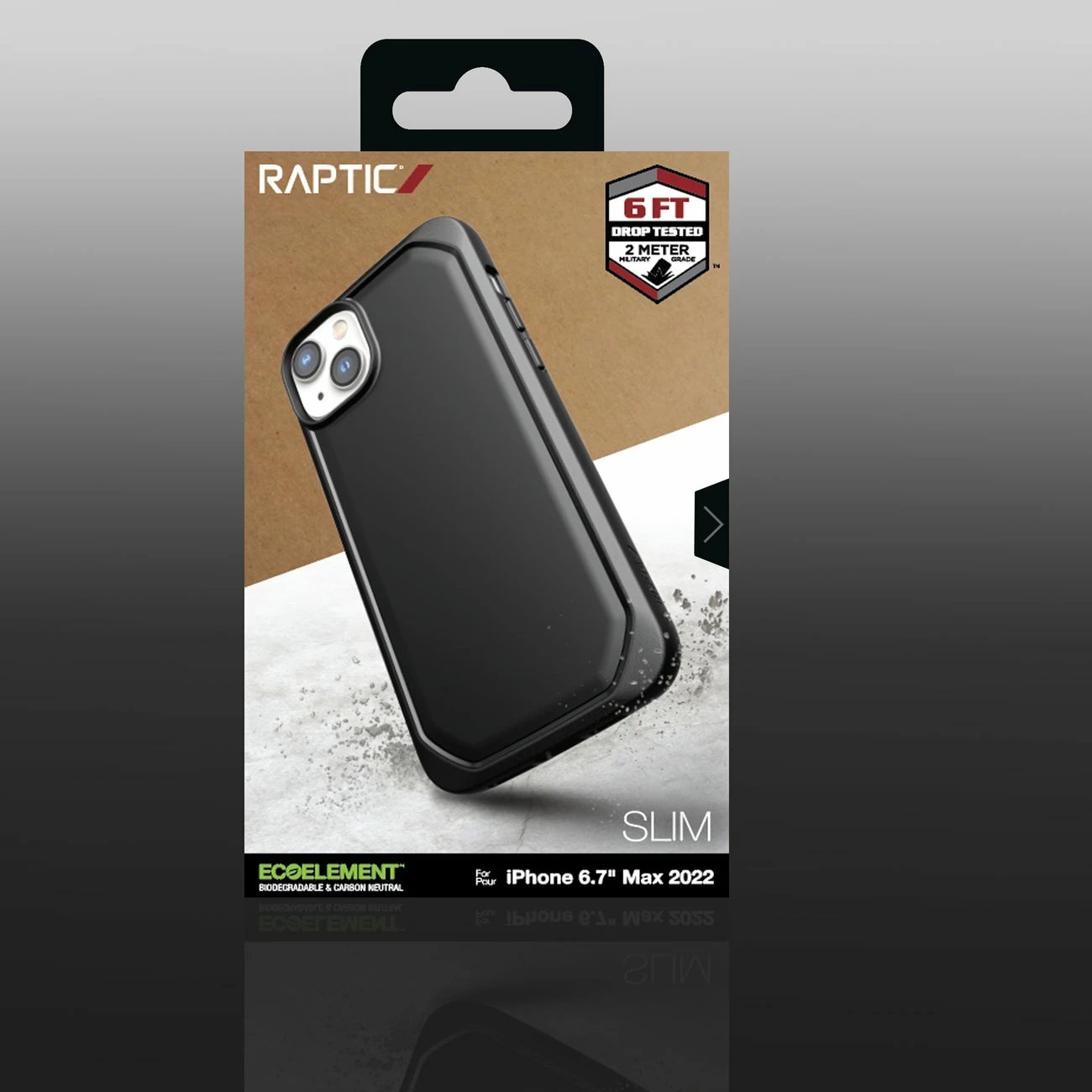 Mbështjellës Raptic X-Doria Slim për iPhone 14 Plus, i zi