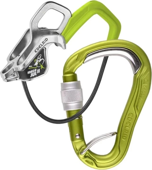 Set belay EDELRID Mega Jul II, ngjyrë e gjelbër