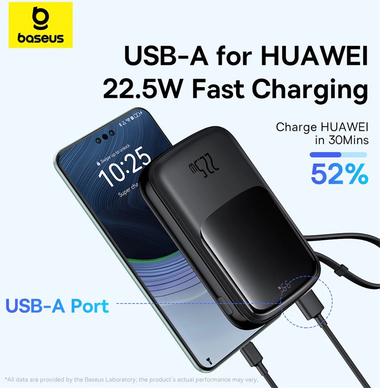 Powerbank Baseus QPow Pro+ 10000mAh, 22.5W, me kabllo USB-C të integruar dhe ekran, e zezë Powerbank Baseus QPow Pro+ 10000mAh, 22.5W, me kabllo USB-C të integruar dhe ekran, e zezë