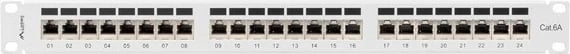 Patchpanel Lanberg PPSA-1024-S, 24 porta, 1U, CAT 6a, Gri