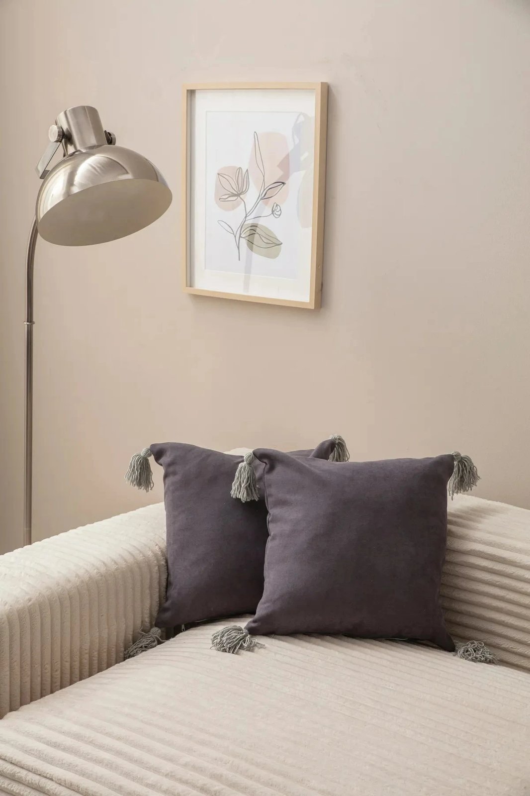 Set jastëkësh për dekor, 2 copë, ngjyrë gri e errët, Evila Originals