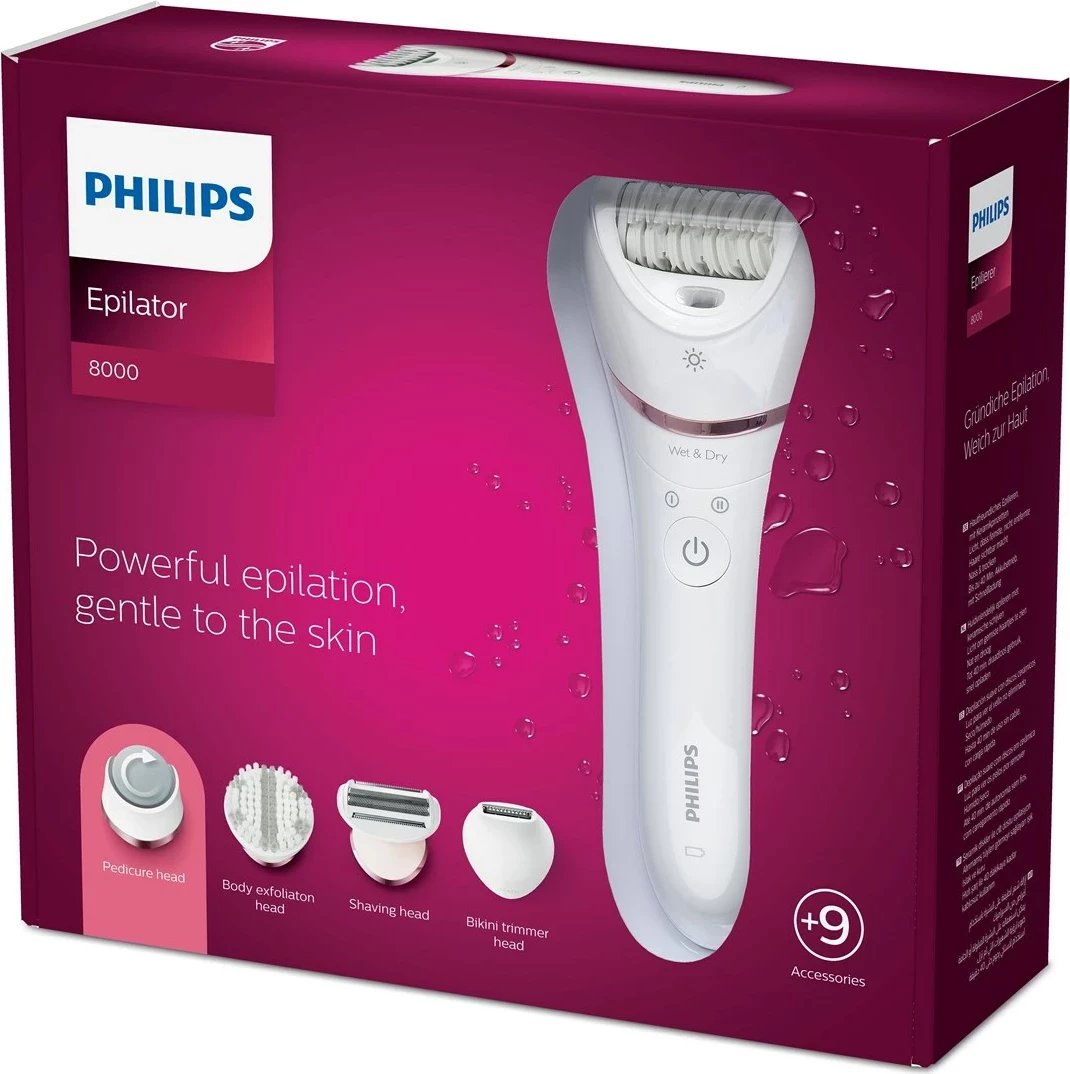 Epilator Philips Series 8000 BRE740/10, Rozë Epilator Philips Series 8000 BRE740/10, Rozë