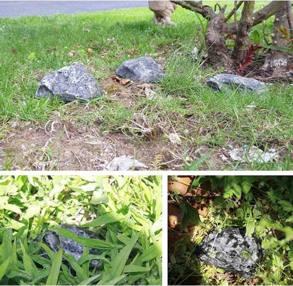 Mbështjellës çelësash NEXT, imitacion guri, H3x8x6 cm, ngjyrë e zezë dhe gri