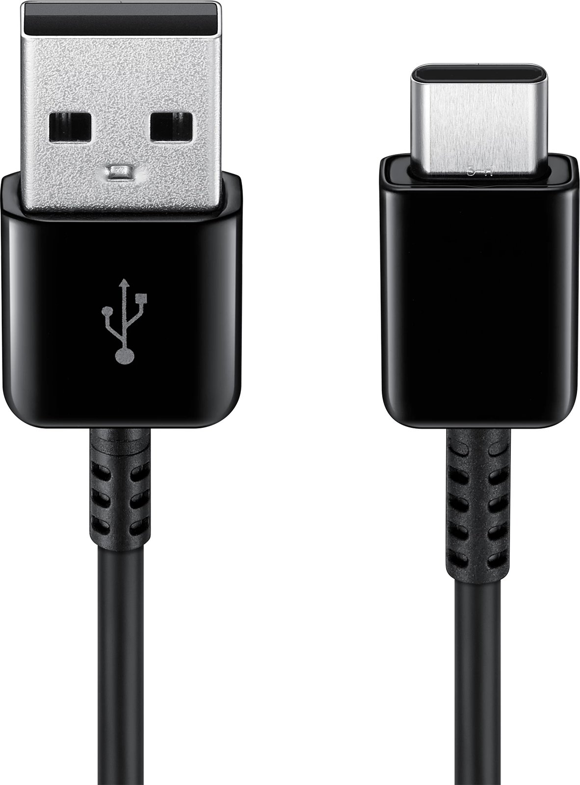 Kabllo USB C Samsung EP-DG930MBEGWW, 1.5m, 480Mbps, 5A, e zezë, set prej 2 copë