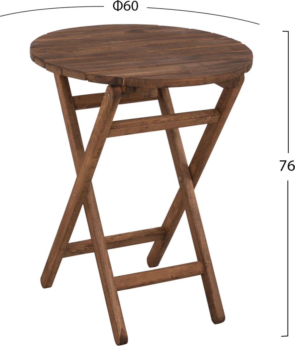 Tavolinë për drejtorë, ngjyrë arre, FH5653.01, Φ60cm