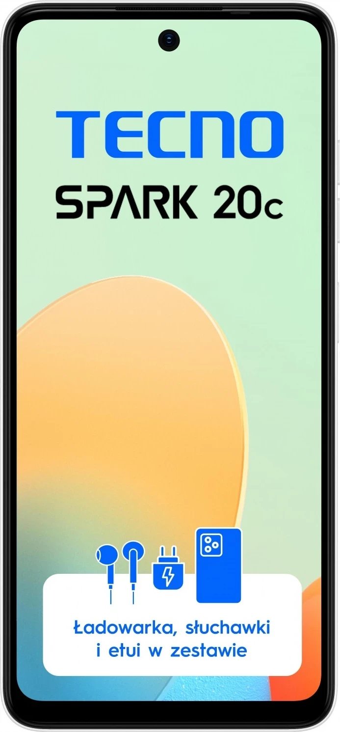 Celular TECNO SPARK 20C, 4GB RAM, 128GB memorje, Mystery White