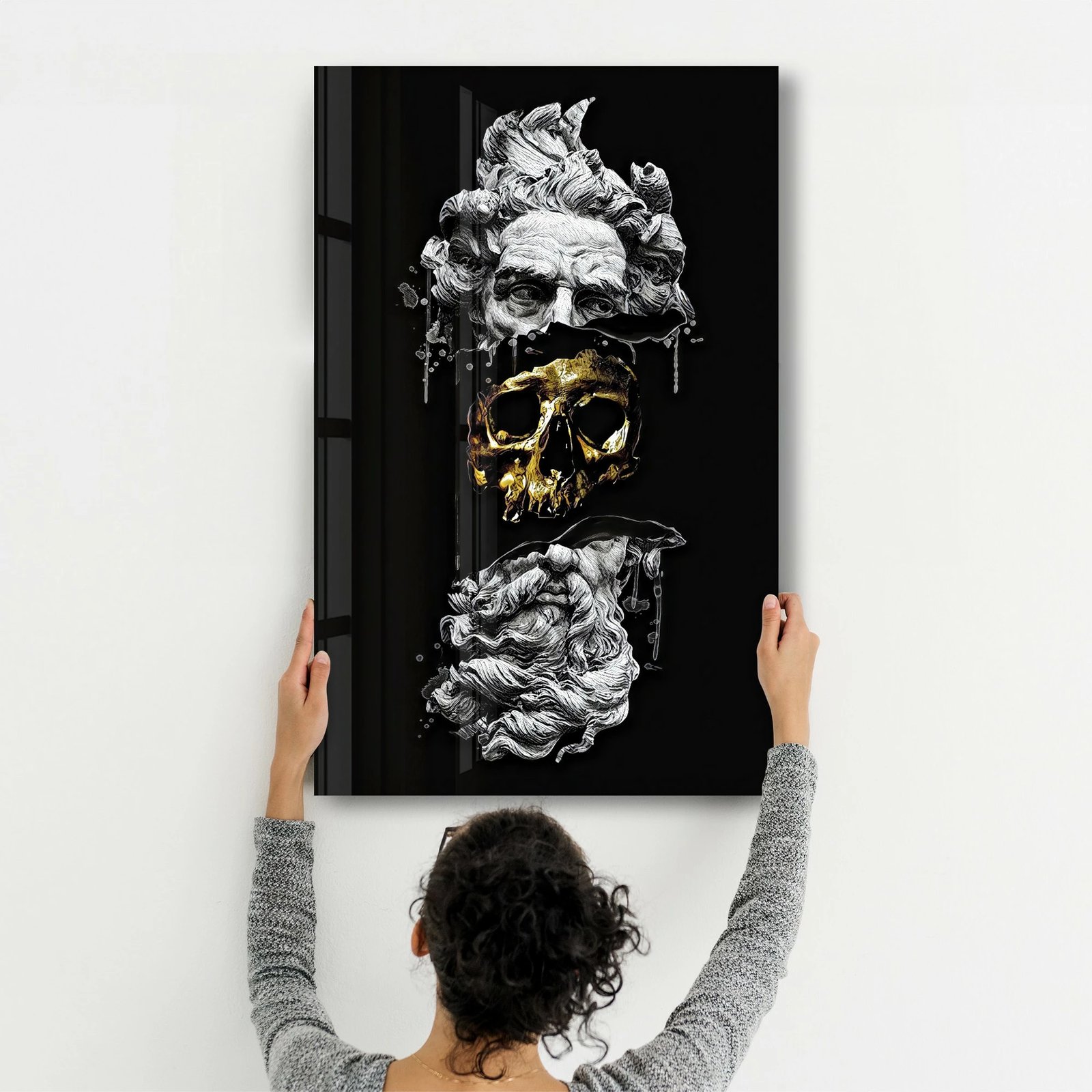 Pikturë dekorative prej xhami të temperuar, Wallity, CAM-5079, 46x72cm