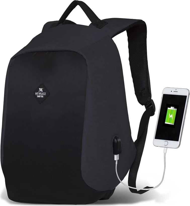 Çantë shpine për laptop, ngjyrë fume, Zoozie Bags, 2709