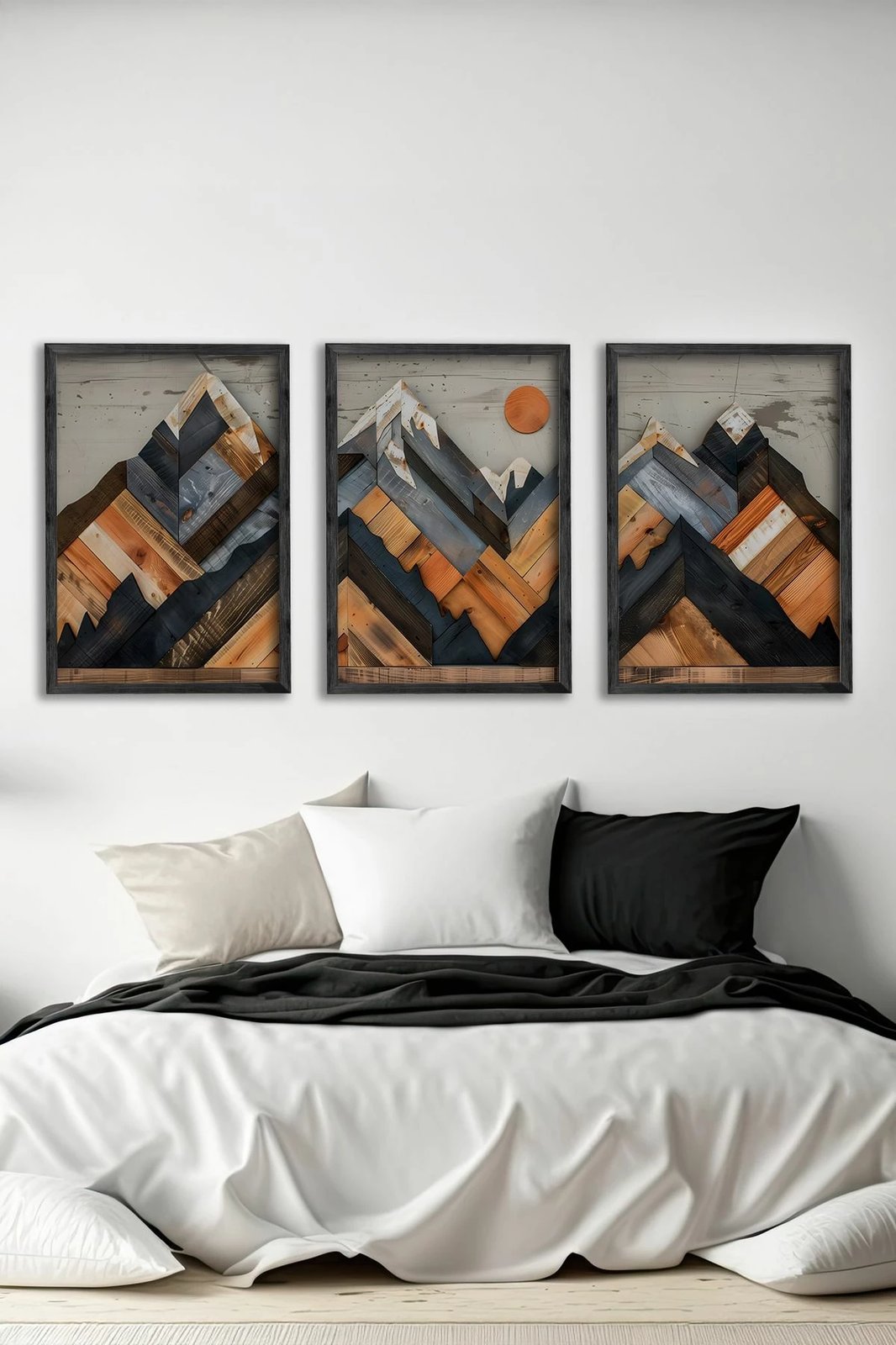 Pikturë dekorative me kornizë (3 copë), Wallity, Ersy3Syhcrv53