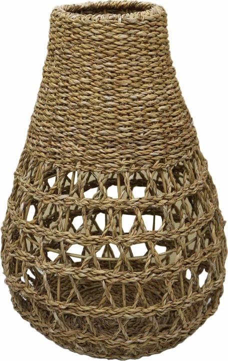 Vazo dekorative Almar, kashtë deti, hekur, 38x38x50cm